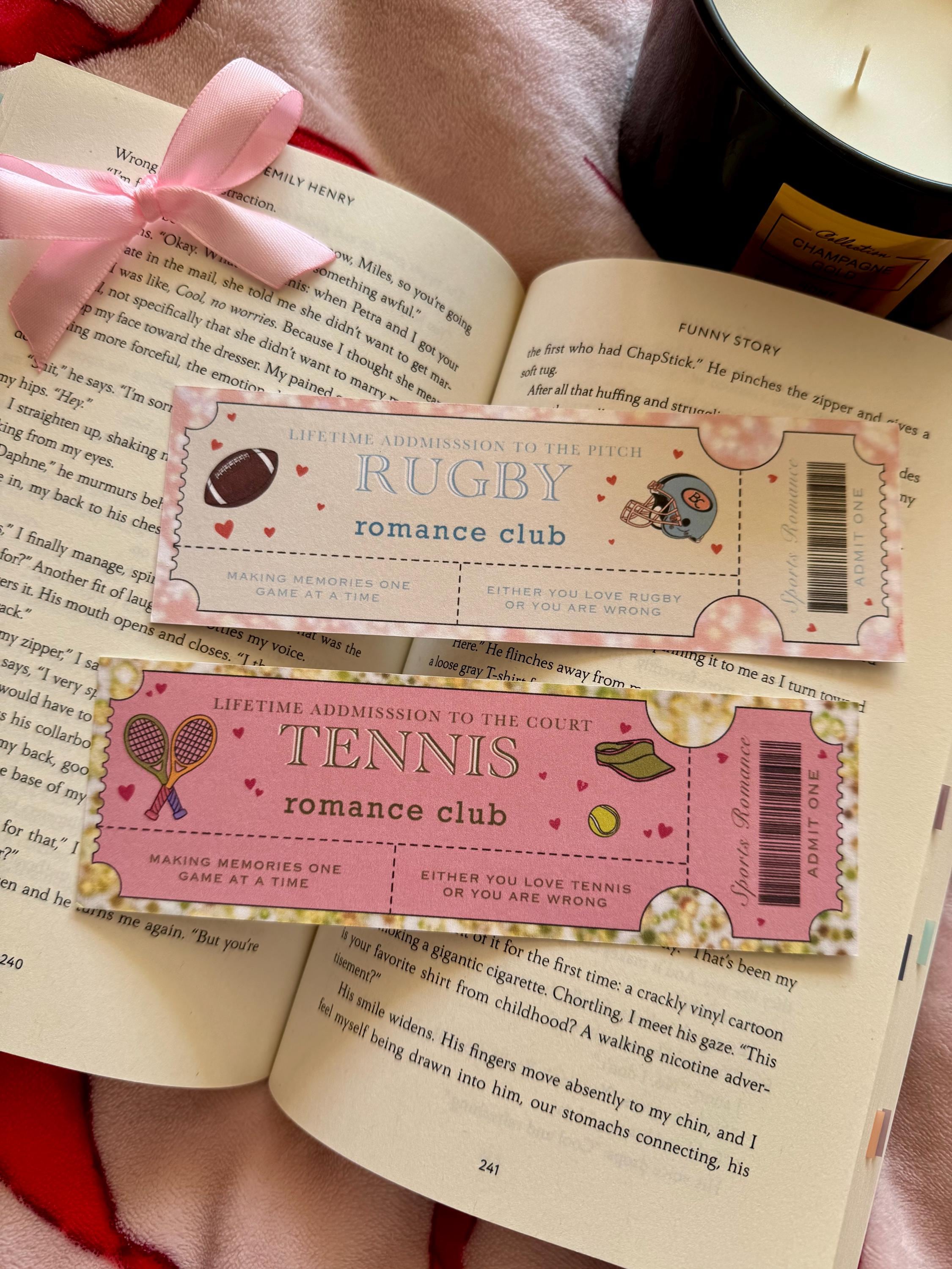 The Sports Romance Bookmark Collection