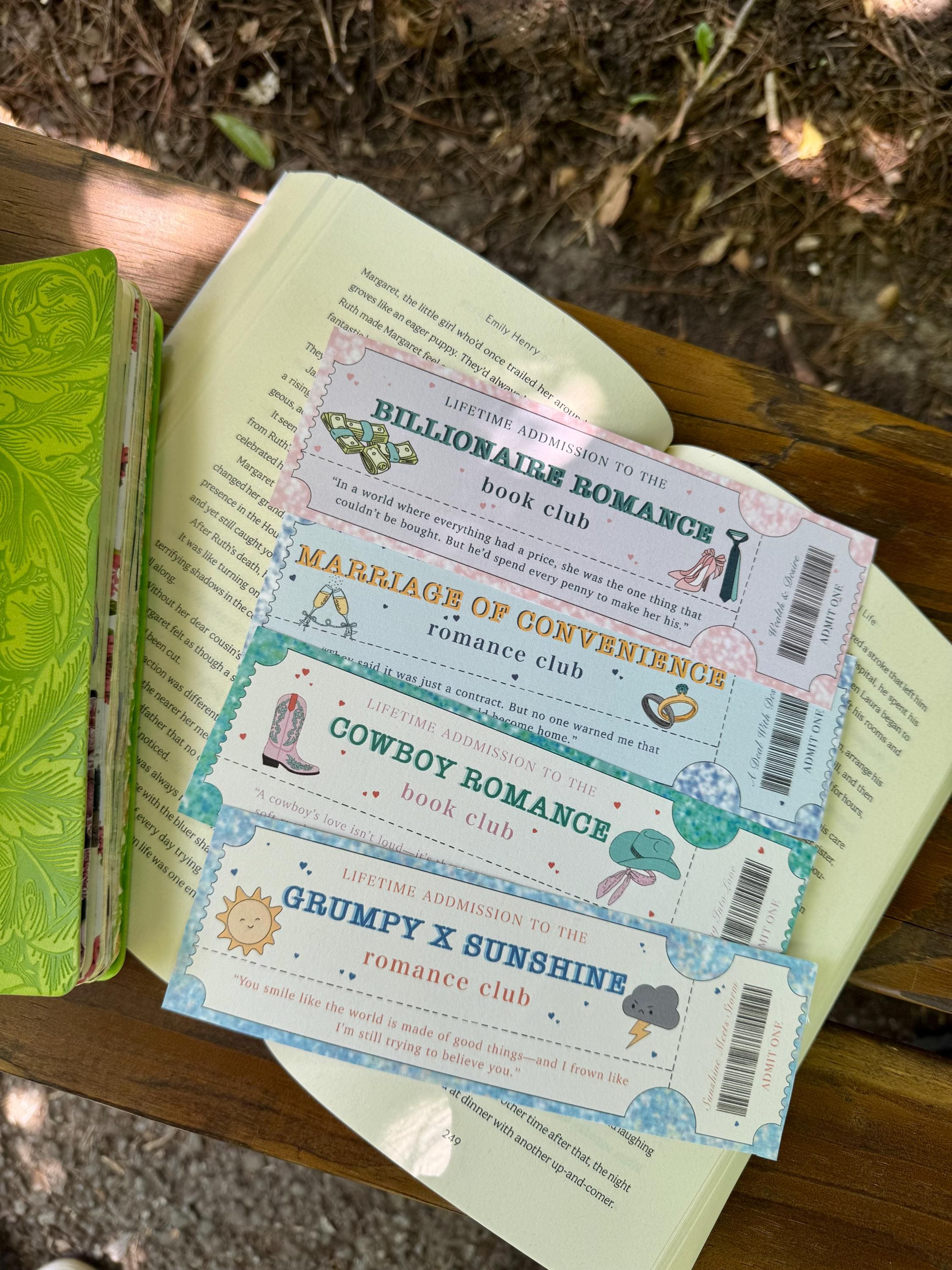 The Romance Subgenres Bookmark Collection