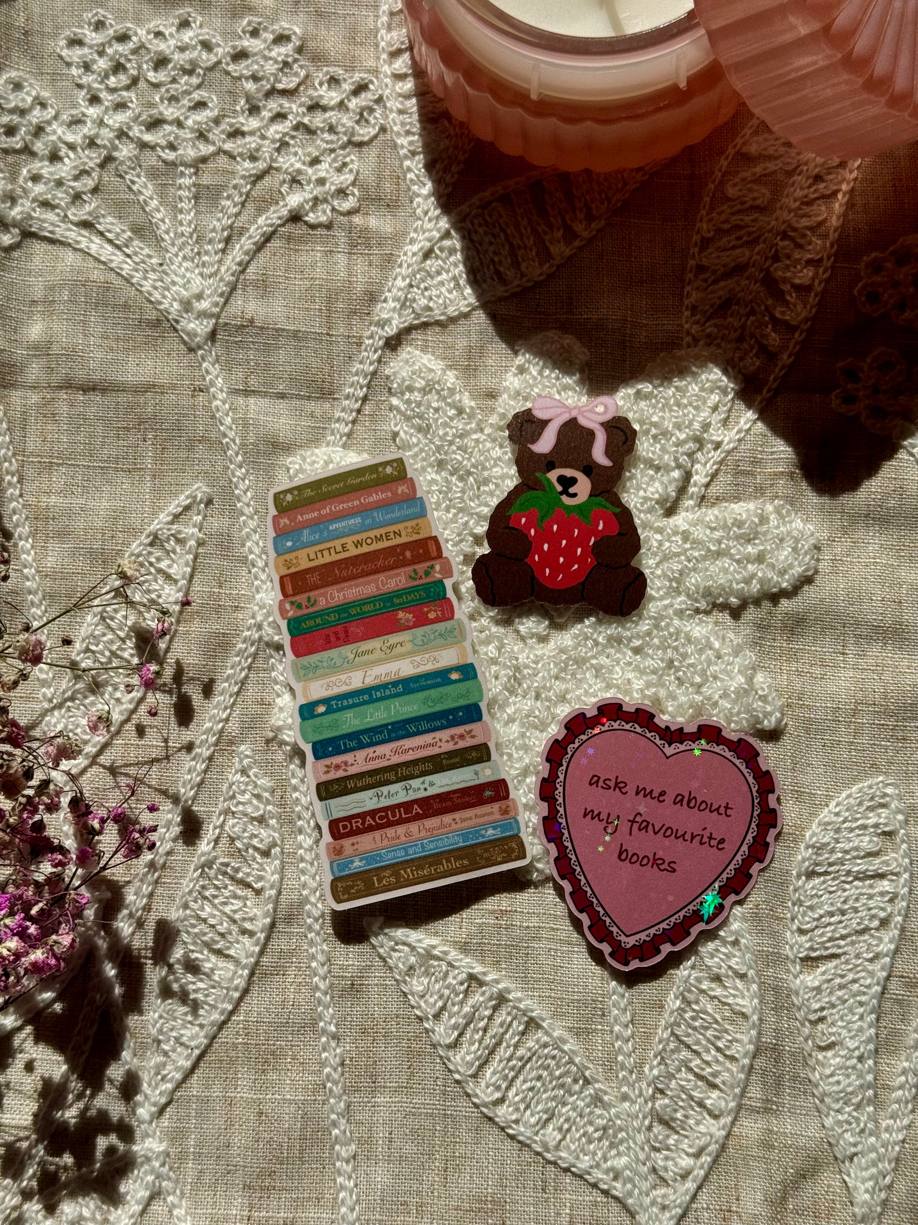 Classics Book Stack Sticker