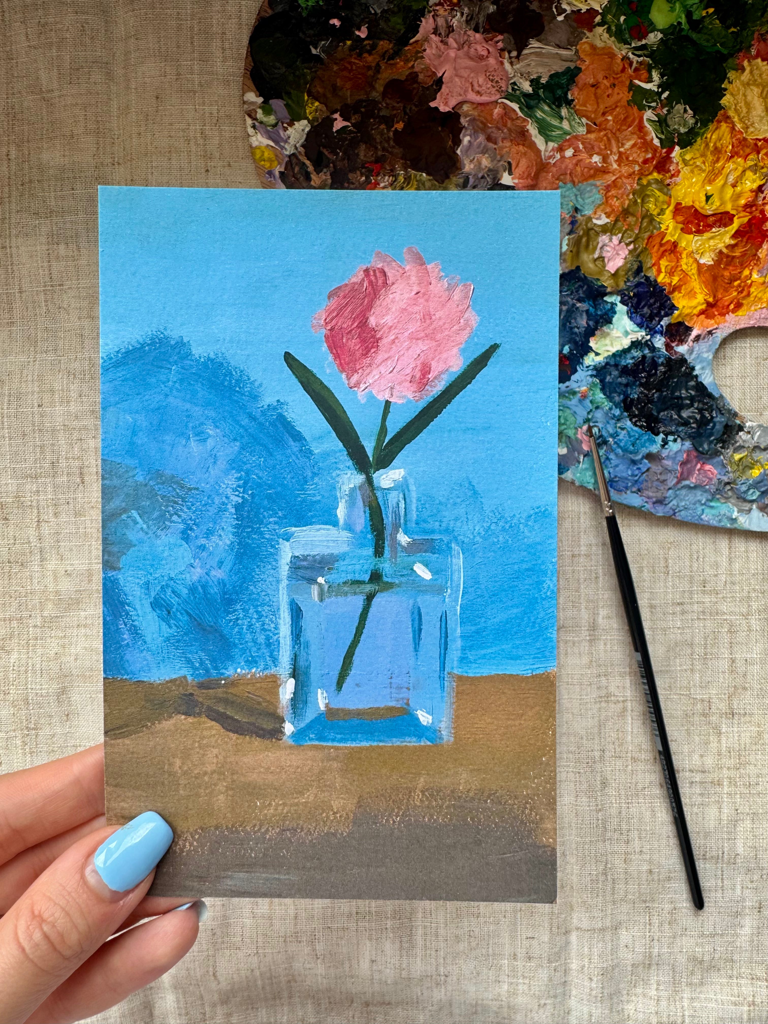 Flower in a Vase Art Print