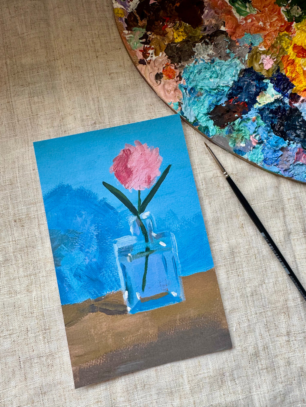 Flower in a Vase Art Print
