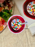 Rainbow Rings Cereal Bowl Sticker