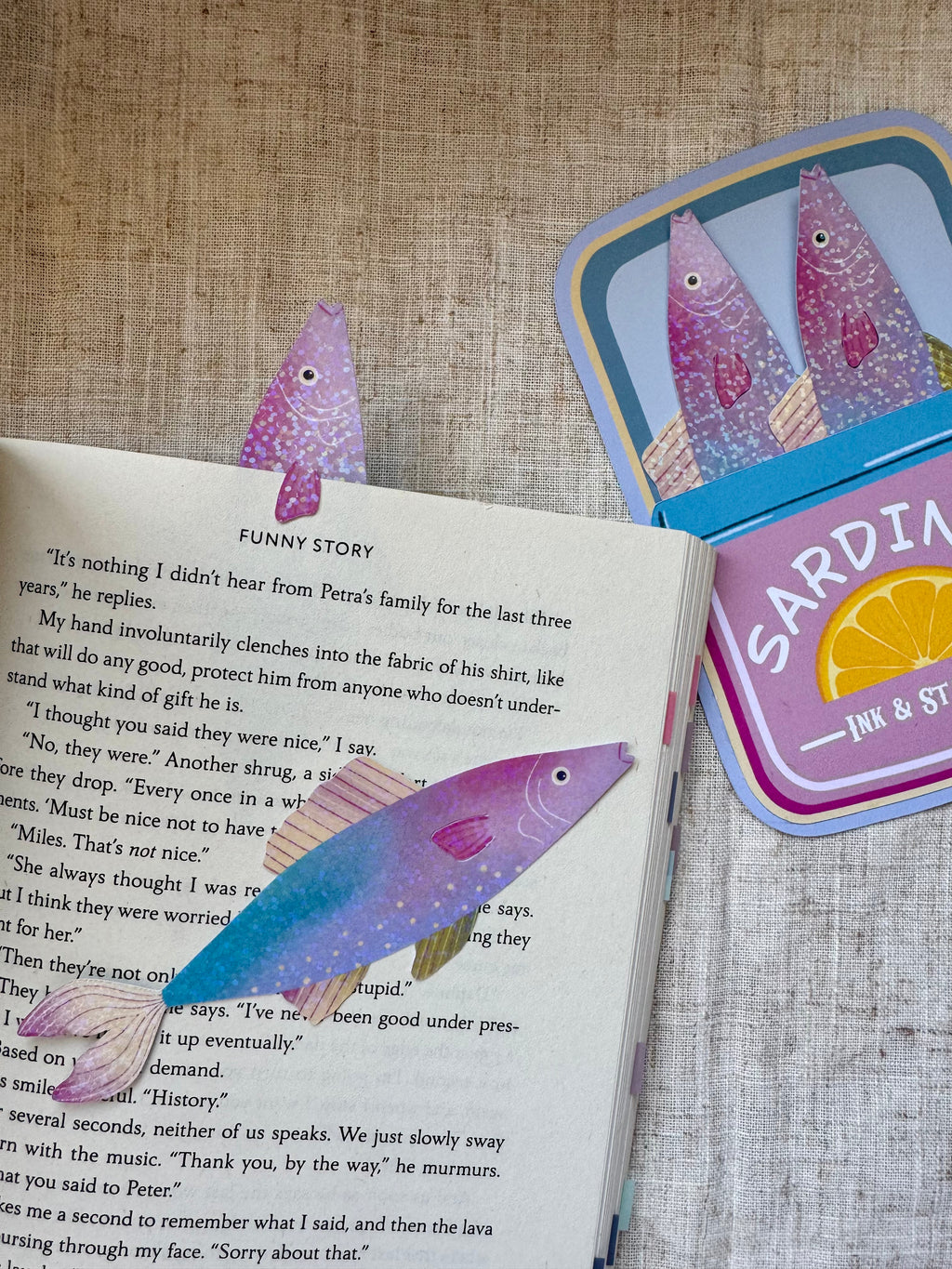 Sardine Bookmark Set