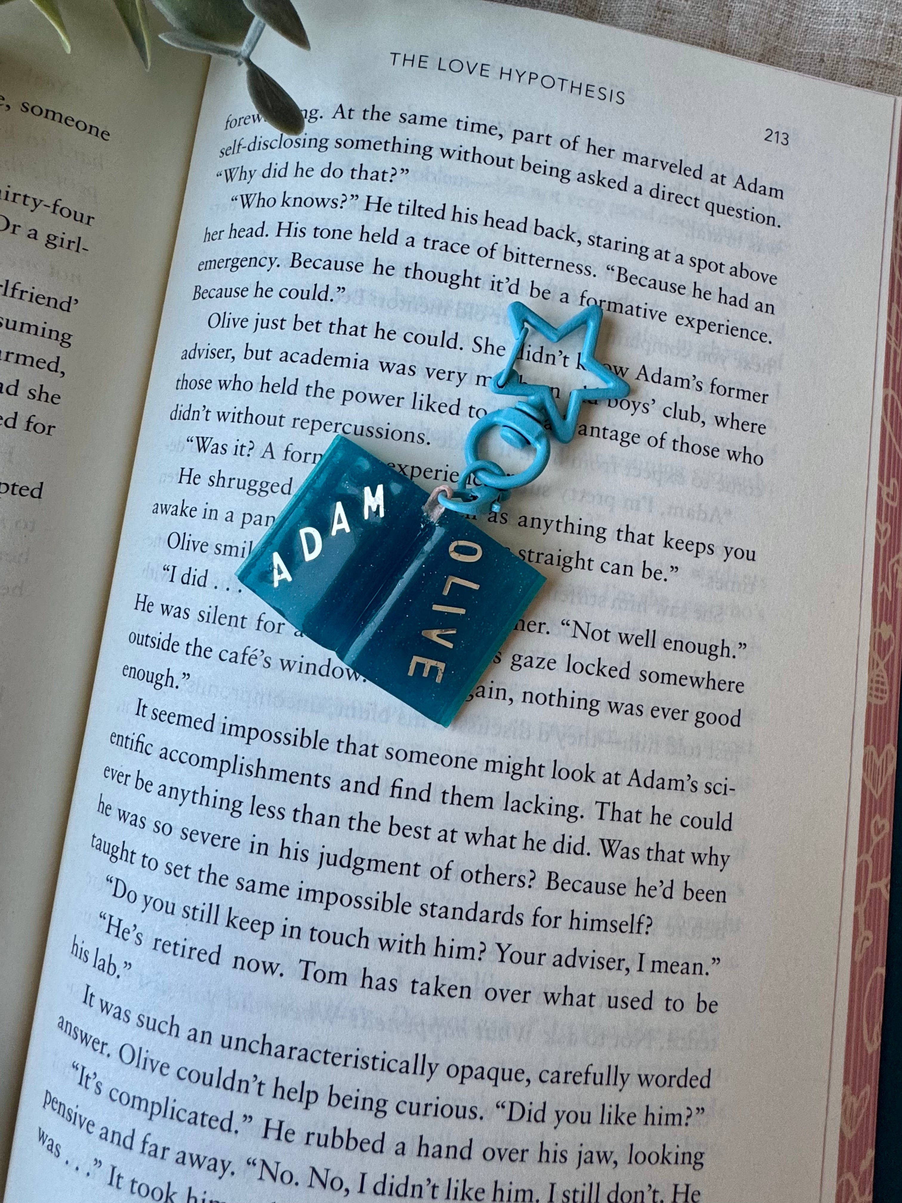 Custom Book Keychain