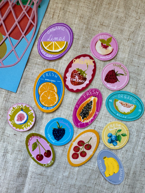 Fruit Label Sticker Pack