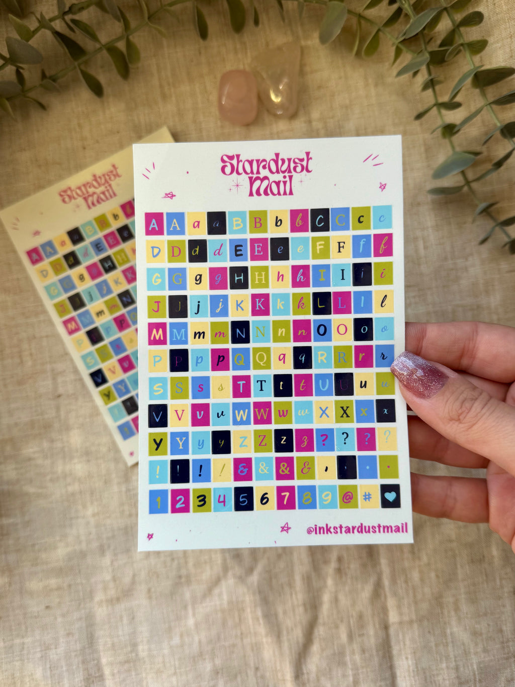 Letters Sticker Sheet