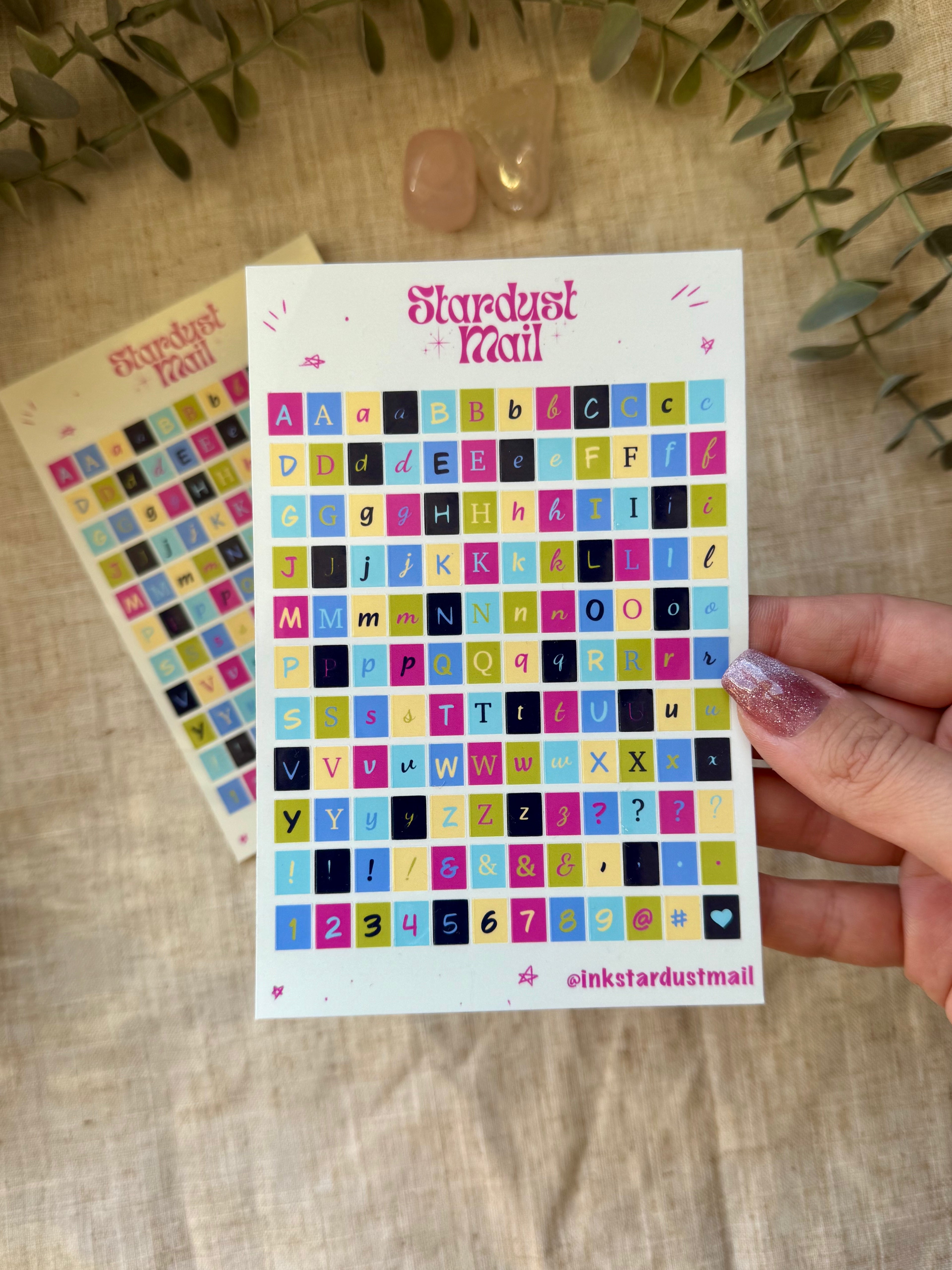 Letters Sticker Sheet