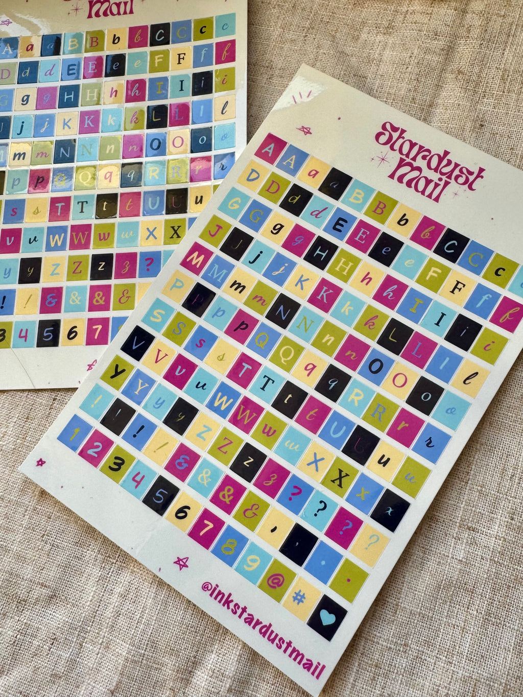 Letters Sticker Sheet