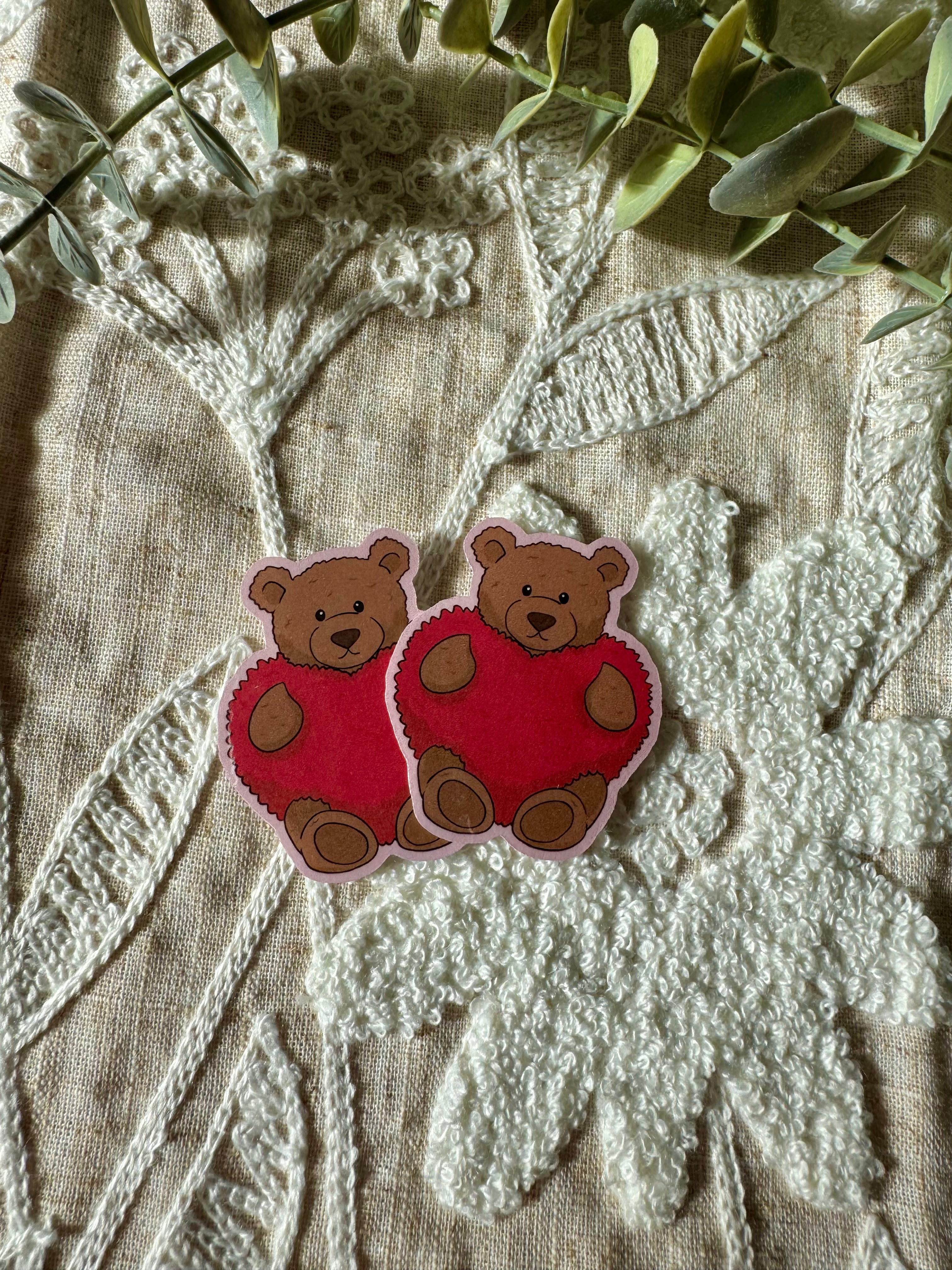Heart Teddybear Sticker