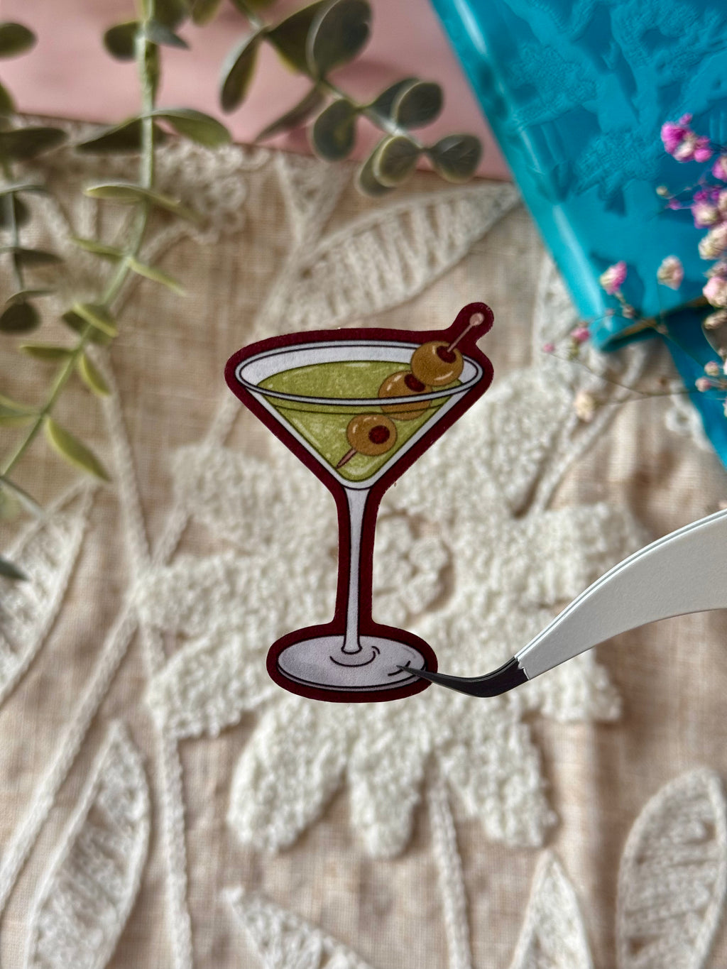 Martini Glass Sticker