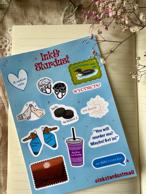 Heated Rivalry Inspired Sticker Sheet